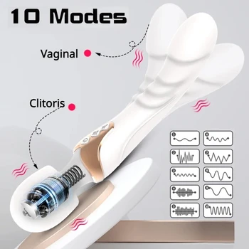 Galingas AV Vibrator Vibratorių Magic Wand Moterų 10 Rūšių Klitorio Stimuliatorius G Spot Makšties Massager Suaugusiųjų Sekso Žaislai Moteris