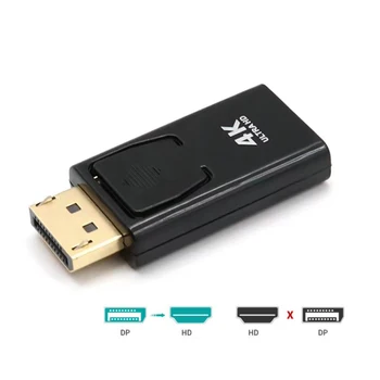 4K DisplayPort į HDMI suderinamus Adapteris Keitiklis Display Port Male Mini DP, kad Moterų HD TV Kabelis Pritaikyti Vaizdo PC TV Kabelis