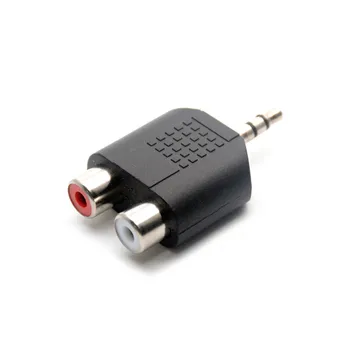 3.5 mm Lizdas, Stereo Male 2 RCA Plug Moterų Adapteris M/F 2RCA Audio Adapteris Jungtis, 3.5 mm Audio Kabelis Garsiakalbis