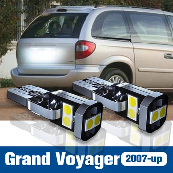 2vnt LED Licenciją Plokštelės Šviesos Lempos Priedai Canbus Už Chrysler Grand Voyager 2007 m. 2008 m. 2009 m.