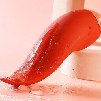 Liežuvio Vibratorius Kalba Lyžis Klitorio Massager Šiltas Vibracija Sekso Žaislas Moterims Žindukų Kalba Lyžis Stimuliatorius Suaugusiųjų Sekso Produktas