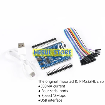 USB 4-way TTL nuoseklųjį prievadą Originalus FT4232HL chip USB tankintuvo nuoseklųjį prievadą 5V 3.3 V