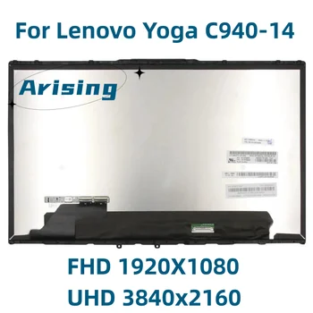 LCD Jutiklinis Ekranas Lenovo Jogos C940-14 C940-14IIL 81Q9 FHD 4K UHD Asamblėjos 5D10S39596 5D10S39595 Skydelis LP140WF9 SPE2