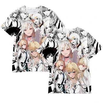 Anime, Manga Girls T Shirts Mano Suknelė Numylėtinis 3D Spausdinimo Vyrus, Moteris, T-Shirt Streetwear Negabaritinių Harajuku Vaikai Viršūnes Tees Drabužiai