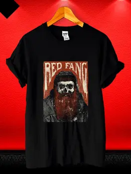 Naujas Prekės ženklas Karšto Red Fang Kaukolė Barzda Plakatas Logotipą, Metalinės Juostos, Laisvalaikio VYRIŠKI T-Marškinėliai, S,M,L,Xl,2Xl Tee Marškinėliai