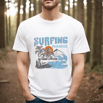 Paplūdimys Trumpas Rankovėmis Atspausdintas Vyrų Įdomus Drabužių Animacinių filmų Modelio Tendencija Universalus Mados Atsitiktinis Spausdinti Naujos Kempingas T-Shirt.
