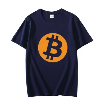 Bitcoin BTC Cryptocurrency medvilnės marškinėliai mados Harajuku grafinis t negabaritinių marškinėliai trumpomis rankovėmis tee Vasaros vyriškų drabužių