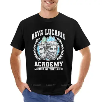 medvilnės vyrų t-shirt Raya Lucaria Akademijos Mokyklos T-Shirt anime paprasto t-shirt mens paprasto t shirts naujas juodos spalvos marškinėlius berniukams