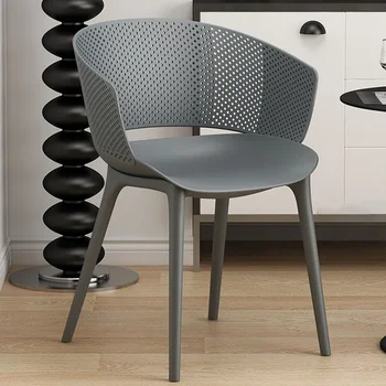 Plastikinės Lauko Kėdės Modernus Patogus Ergonomiška Kėdė Dizaino Miegamojo Mobiliojo Valgomojo Stalas, Kėdės Akcentas Kėdė Šiuolaikinės