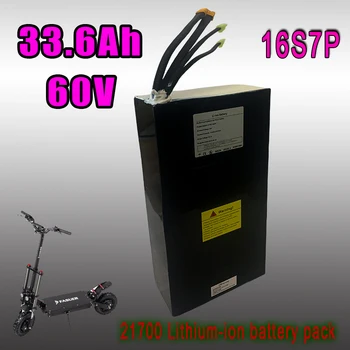 60V 16S7P 33600mAh ličio baterija gali subalansuoti automobilio, elektrinis dviratis, paspirtukas, triratis
