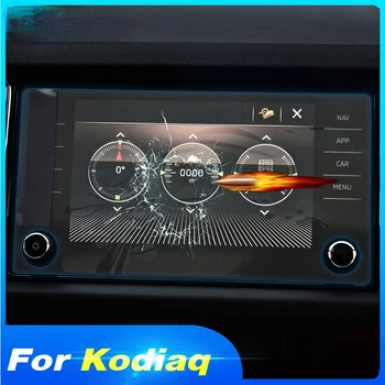Hivotd Už Skoda Kodiaq 2017 2018 2019 Automobilių GPS Navigacijos Ekrano Apsaugos Lipdukas, Grūdinto Stiklo Plėvelė, Interjero Priedai