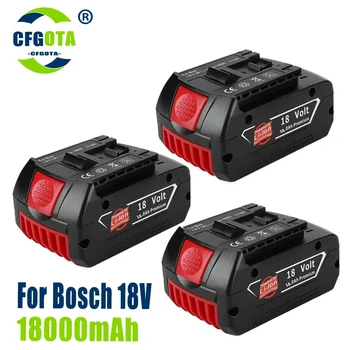 100% Originalus 18V 18.0 Ličio Jonų Baterija Bosch 18000mah Atsarginės Elektros Įrankių Nešiojamų Pakeitimo Indikatorius