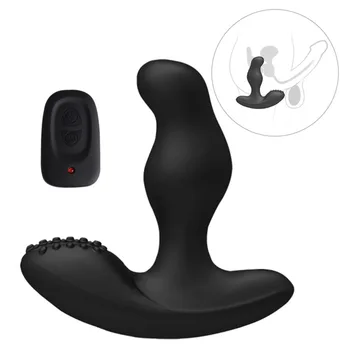 Nuotolinis Valdymas USB Įkrovimo Prostatos Massager 360 Laipsnių Besisukantis Vibracija Užpakalis Kištukai Analinis Vibratorius Stimuliuoja Sekso žaisliukai Vyrams