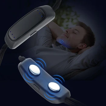 Smart Anti-Knarkimas Įtaisas, EMS Impulso Nustoti Knarkti Nešiojamų Patogu Miegoti Ir Nustoti Knarkti Sveikatos Priežiūros Miego Apnėja Pagalbos USB