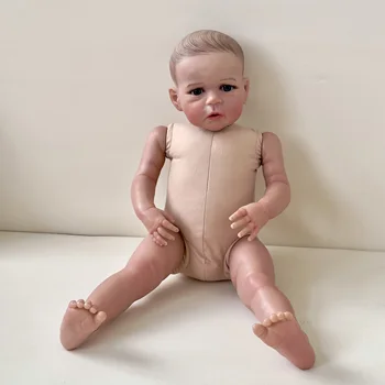 60cm Sandie Atgimsta Lėlė Kūdikis Jau Dažytos Baigė Tikroviška, Minkšta Liesti 3D Odos Meno Lėlės ( Be Drabužių )