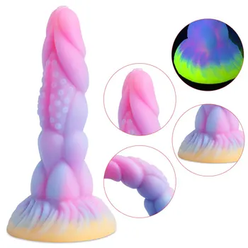 Šviesos Formos Dildo sm Erotinis Sekso Produktai Suaugusiųjų Sekso Žaislai Skystu Silikonu Moterų Analinis Dildo Kištukai