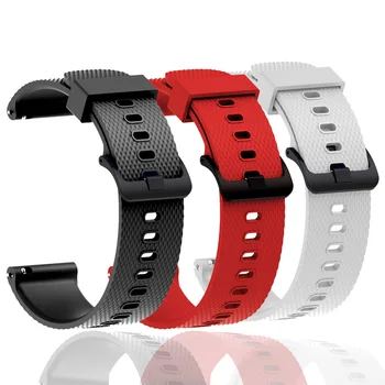 Pakeitimo Watchband Už TicWatch GTH / GTA 20mm Silikono Dirželis Juosta Reikmenys Ticwatch E3 E 2 Apyrankę ремешок correa
