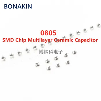 50PCS 0805 330NF 334K 25V 50V 100V 10% X7R 2012 SMD Chip Daugiasluoksnius Keraminius Kondensatorius